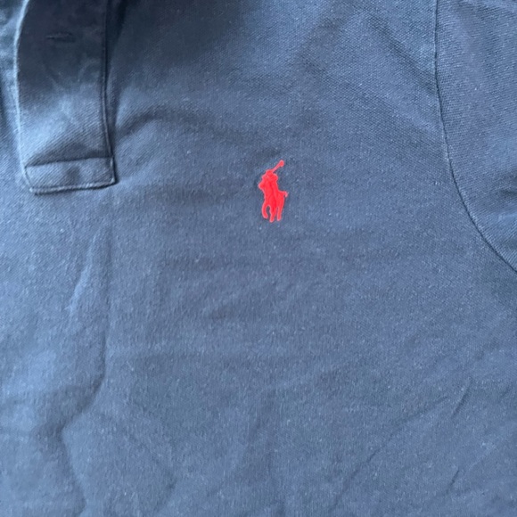Polo Ralph Lauren Shirt - Large - Custom Slim Fit -Navy Blue - Picture 8 of 8